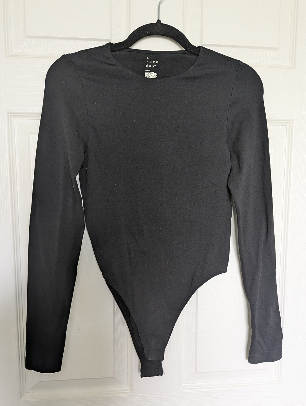 a new day Black Long-Sleeve Women's Bodysuit